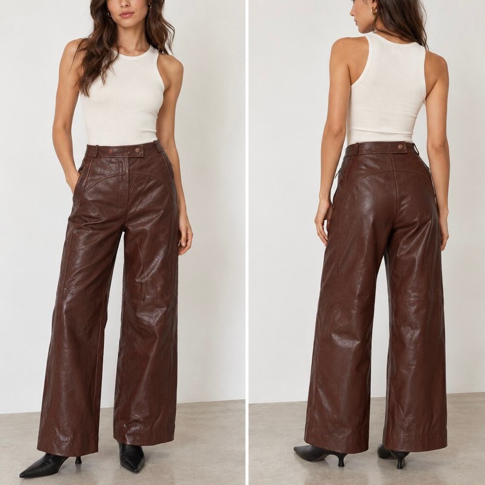 SIMKHAI Leather Pants